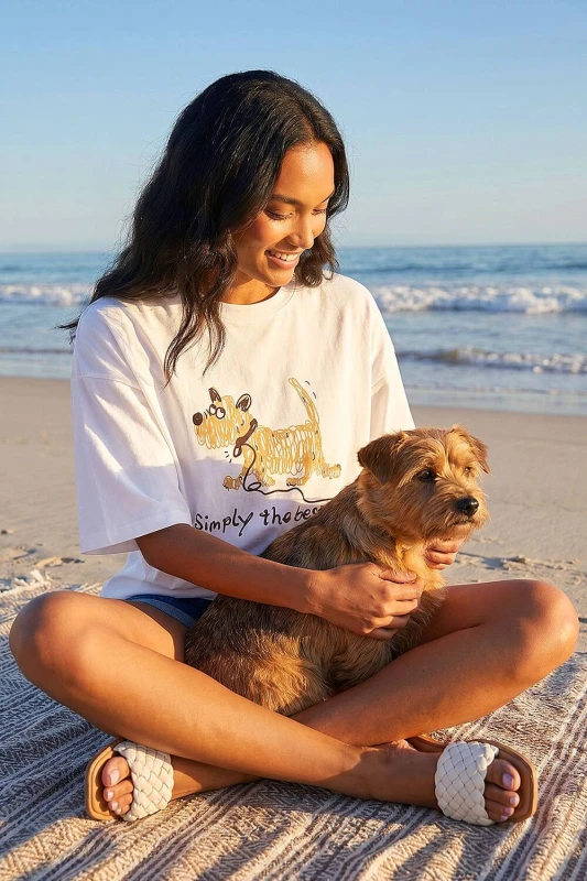 Image of Roman Womens Cotton Simply The Bestie T-Shirt in Ivory Size: 14 Ivory Female 14