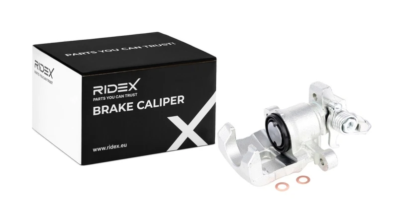 Image of RIDEX 78B0276 Brake caliper Rear Axle, without holder Cast Iron Brake Caliper (78)