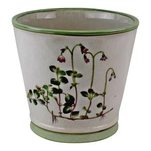 image of Ceramic Round Planter, Diameter 17cm