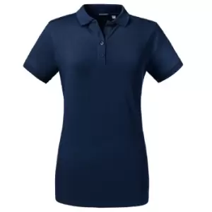 Image of Russell Womens/Ladies Tailored Stretch Polo (S) (French Navy)