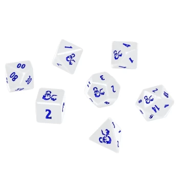 Image of Dungeons & Dragons: DDN - Heavy Metal Icewind Dale Dice Set - White