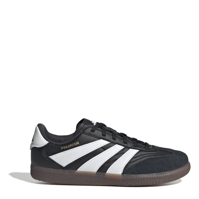 Image of adidas Unisex Kids Predator Freestyle Indoor Football Boots Blk/White/Gold unisex 2.5 (35)