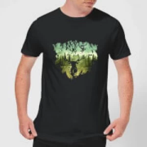 Image of Harry Potter Patronus Lake Mens T-Shirt - Black