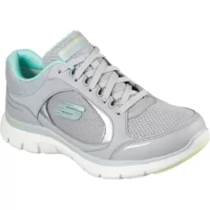 Image of Skechers Womens Flex Appeal 4.0 True Clarity Sport Trainers UK Size 4 (EU 37)