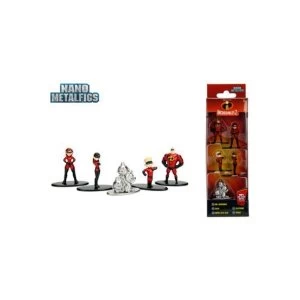 Image of Incredibles 2 (5 Pack) Disney Nano Metalfigs Diecast Mini Figures