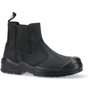 Image of Caterpillar Unisex Adult Striver Dealer Leather Safety Boots (10 UK) (Black) - Black
