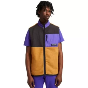 Image of Timberland High-pile Fleece Gilet For Men In Yellow, Size L
