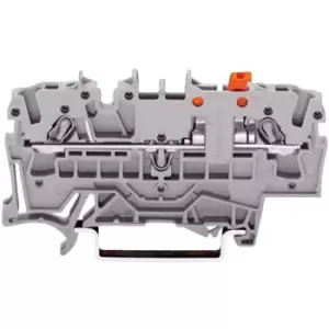 Image of Wago 2002-1671 2 Conductor Disconnect Terminal Block Grey