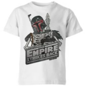 image of Star Wars Boba Fett Skeleton Kids T-Shirt - White - 11-12 Years