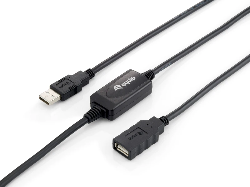 Image of Equip USB 2.0 Type A Active Extension Cable Male to Female. 10m