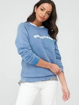 image of Whistles Bon Voyage Sweatshirt - Pale Blue