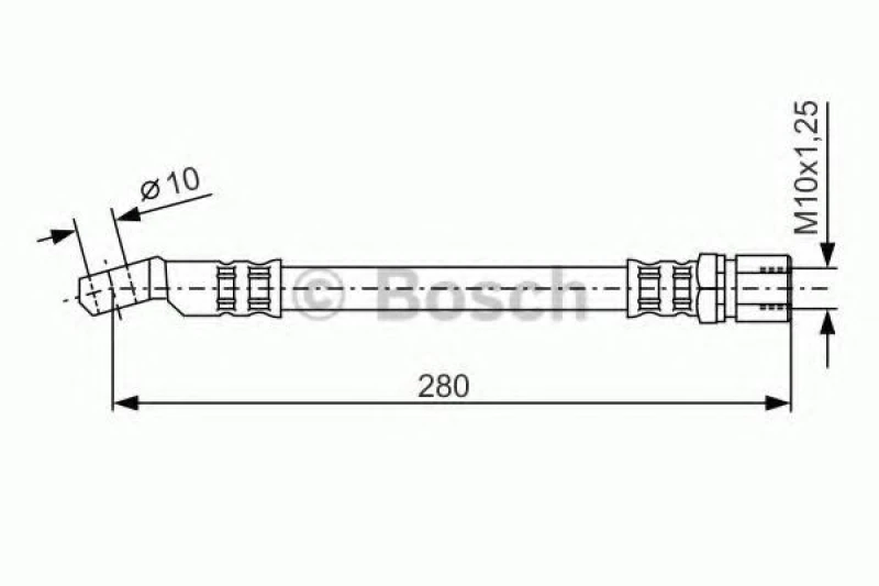 Image of Brake hose Bosch 1 987 476 238