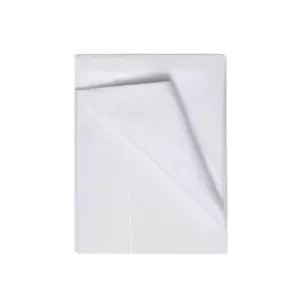 Image of 400 Thread Count Egyptian 100% Cotton Flat Bed Sheet White / Super King