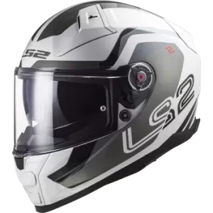 Image of LS2 Ff811 Vector Ii Metric White Titan.Silver Full Face Helmet L