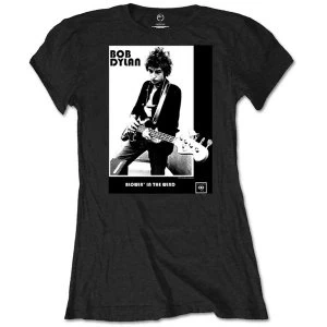 image of Bob Dylan - Blowing in the Wind Womens Large T-Shirt - Black