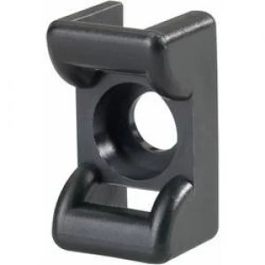 image of Cable mount Screw fixing heat stabilised Black H