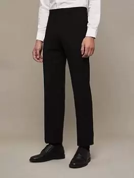 Image of Burton Menswear London Burton Slim Fit Smart Trousers, Black, Size 32R, Men