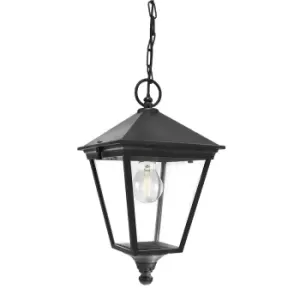 image of Norlys Turin 1 Light Chain Lantern - Black