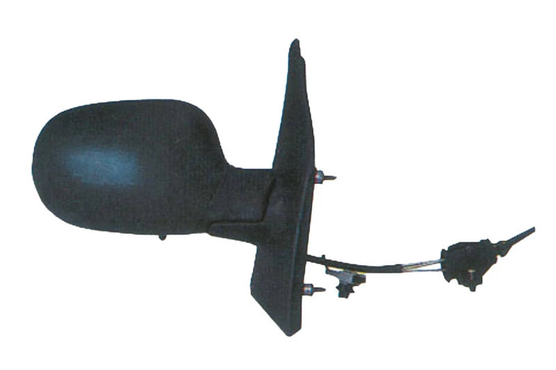 Image of PRASCO RN0307113 Wing mirror Right, black, Manual, Convex Outside Mirror (50)