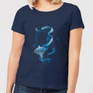 image of Fantastic Beasts Newt Silhouette Womens T-Shirt - Navy - L