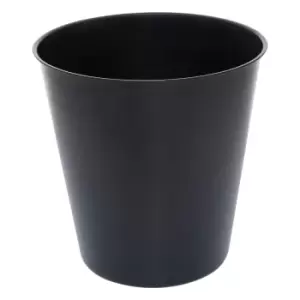 Image of Black Metal Waste Bin