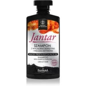 Image of Farmona Jantar Shampoo with Activated Charcoal For Oily Hair 330ml