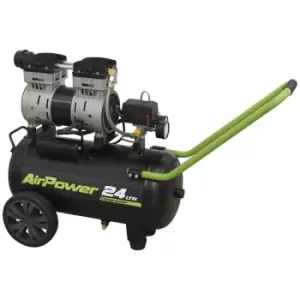 Image of Low Noise Air Compressor 24L Direct Drive 1hp