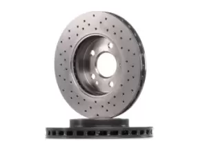 Image of BREMBO Brake disc MERCEDES-BENZ 09.B344.4X 2464210112,A2464210112 Brake rotor,Brake discs,Brake rotors