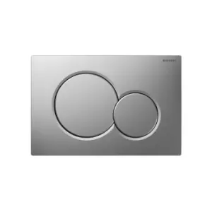 Image of Geberit - DUOFIX SIGMA 01 - Flush plate for Dual flush WC Gloss / Matt Chrome (115.770.KA.5)