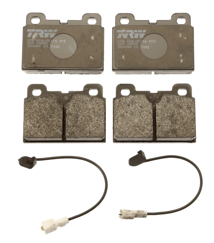 Image of TRW GDB680 Brake pad set incl. wear warning contact Brake Pad Set,disc brake (402)