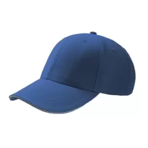 Image of Atlantis Sport Sandwich 6 Panel Baseball Cap (Pack of 2) (One Size) (Royal)