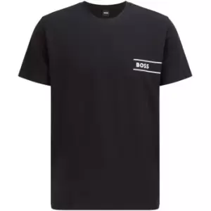 Image of Boss Logo Crew Neck T Shirt - Black