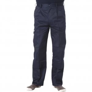 image of Apache Mens Industry Trousers Navy Blue 32" 31"