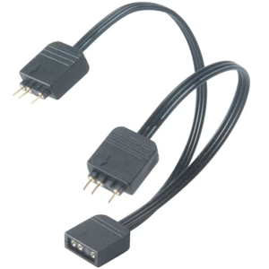 image of Akasa 1-to-2 Addressable RGB LED Splitter Cable