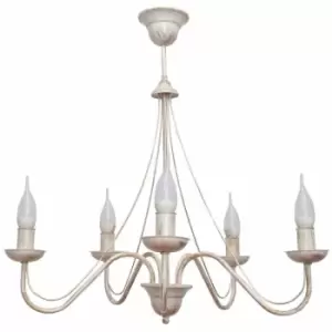 Image of Helam Malbo Multi Arm Pendant Ceiling Light White, Gold 60cm