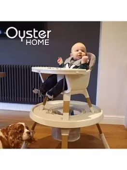 Image of Oyster 4-in-1 Highchair - Fossil, Dark Grey