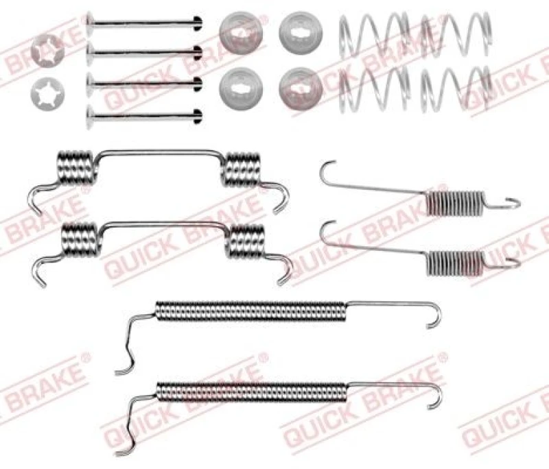 Image of QUICK BRAKE Brake shoe fitting kit QUICK BRAKE 105-0849