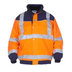 image of Furth High Visibility SNS Pilot Jacket Two Tone Orange/Navy - Size 2XL