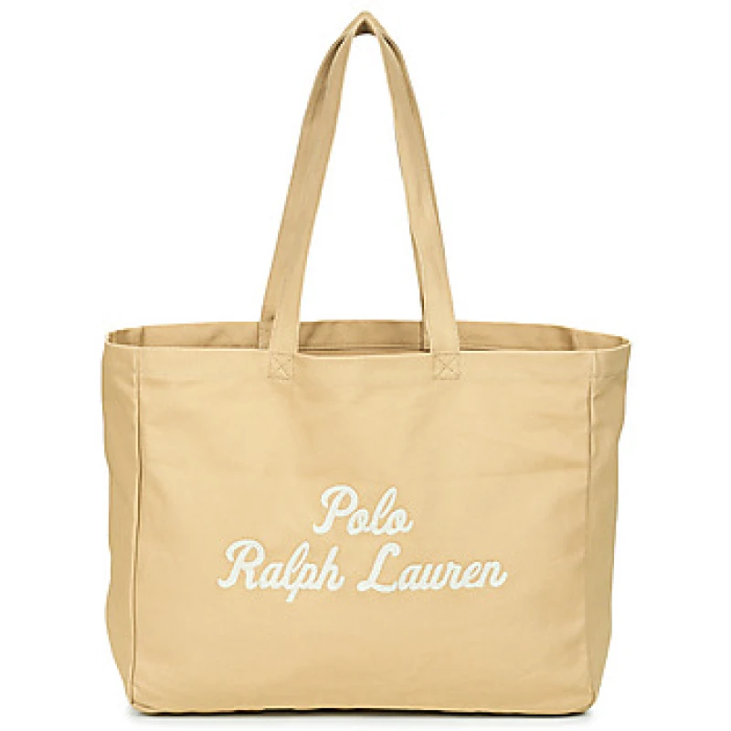 Image of Polo Ralph Lauren EAST WST TTE-TOTE-LARGE womens Shopper bag in Beige