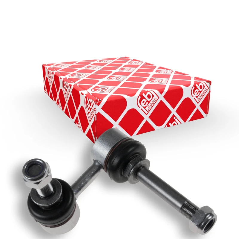 Image of FEBI BILSTEIN 48137 Anti-roll bar link Front Axle Right Steel Link Stabiliser (3229)