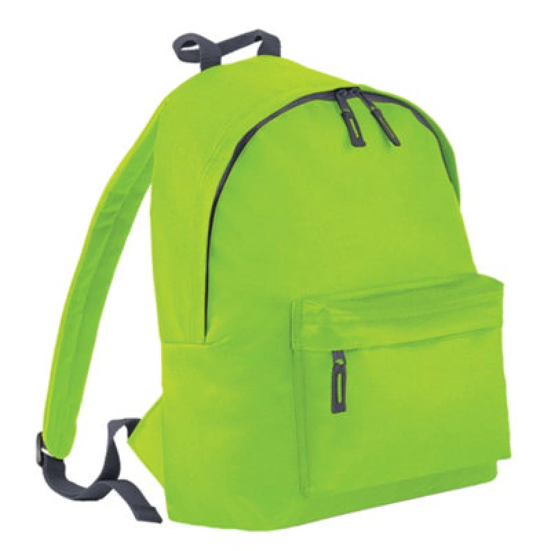 Image of Bagbase Childrens/kids Fashion Backpack Lime/graphite (One Size)