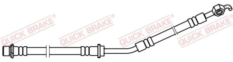 Image of QUICK BRAKE Brake hose QUICK BRAKE 58.870