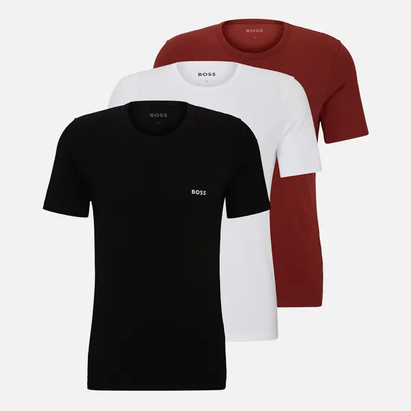 Image of BOSS Bodywear 3 Pack Cotton-Jersey T-Shirts - XL