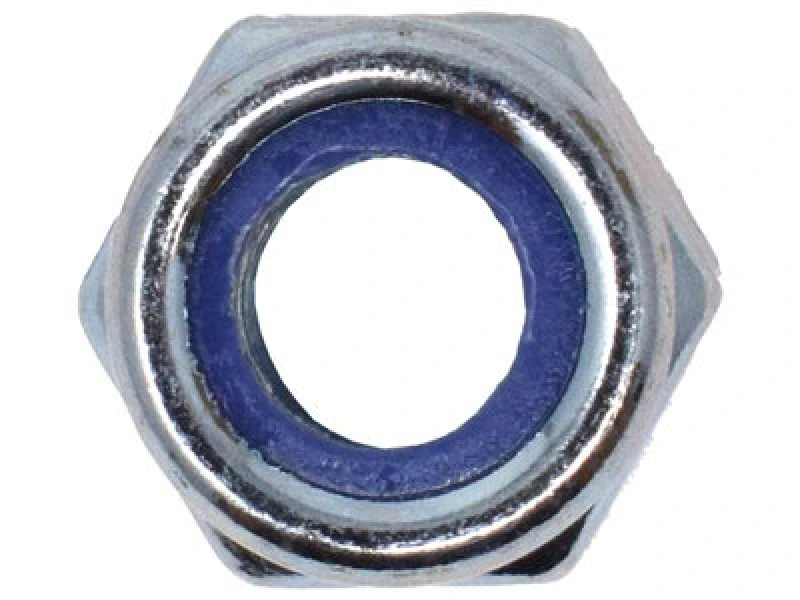 Image of Metalmate Memnylocp06 Type P Nylon Insert Nut Zp M6 (Box 100) Memnylocp06
