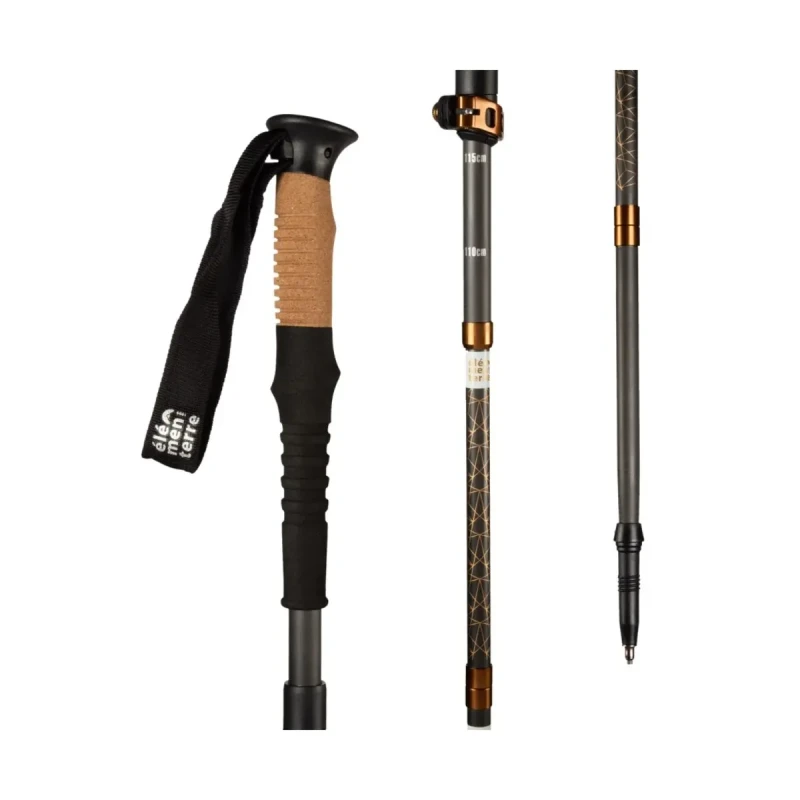 Image of Foldable hiking poles Elementerre Yanburu Noir Unisex TU