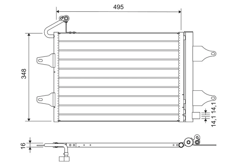 Image of Air conditioning condenser VALEO 812735