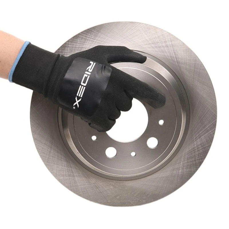 Image of RIDEX 82B0012 Brake disc Front Axle, Vented, Cast Iron, Uncoated, Untreated, without bolts/screws Cast Iron Brake Disc (82)