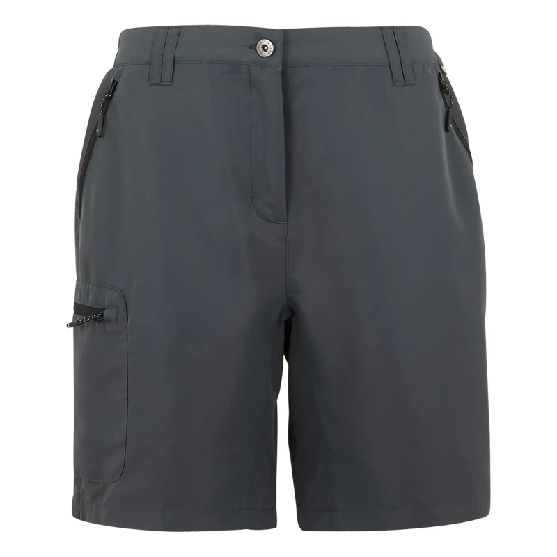 Image of Regatta Womens Chaska III Walking Shorts Walking Shorts 8 Grey 31318502175