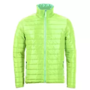Image of SOLS Mens Ride Padded Water Repellent Jacket (M) (Neon Green)
