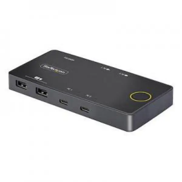 Image of StarTech.com 2-Port USB-C KVM Switch with Passthrough Power Delivery EXR8ST10399241